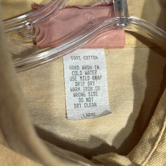 - Myo Pinon Handpainted Western Shirt vintage, L, light mustard color, uni… - Picture 6 of 6